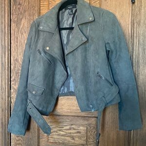 Forever 21 Suede jacket with belt